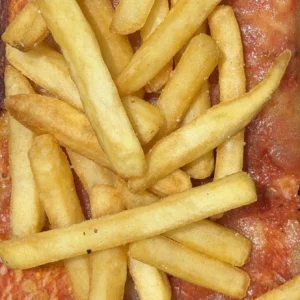 Margherita con patatine fritte